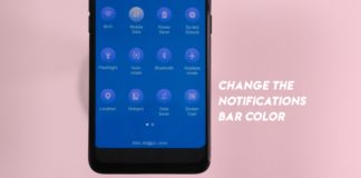 change notification bar theme