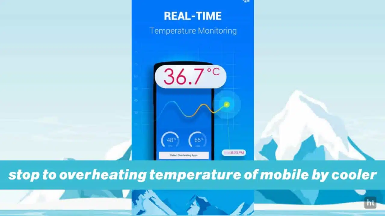 Reduce the phone overheating Cool down your phone by cooler master