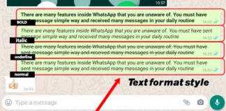 Tips and tricks of Whatsapp format text