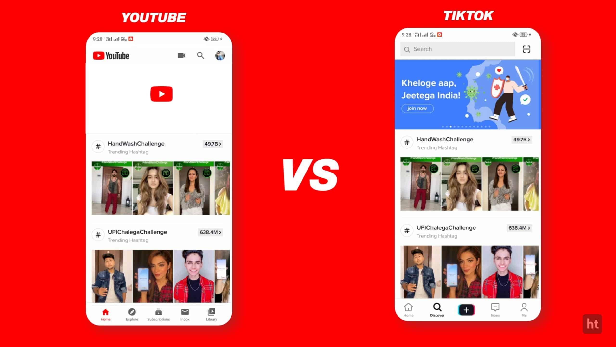 Youtube vs tiktok