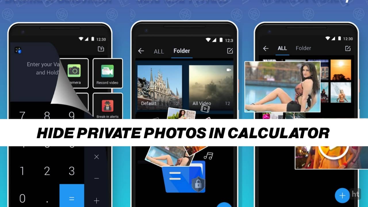 Hide your private photos and video in calculator lock app