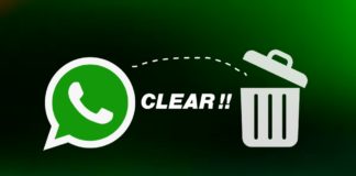 Clear WhatsApp cache data