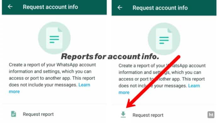 Whatsapp account report