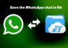 export Whatsapp chat