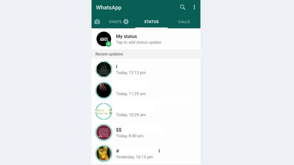 WhatsApp status limit