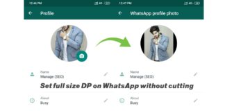 Whatsapp full size dp