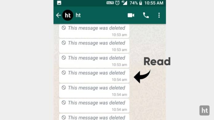 Whatsapp delete messages