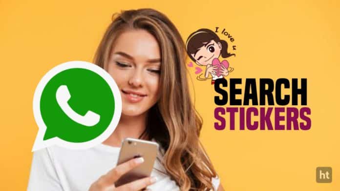 WhatsApp testing sticker search