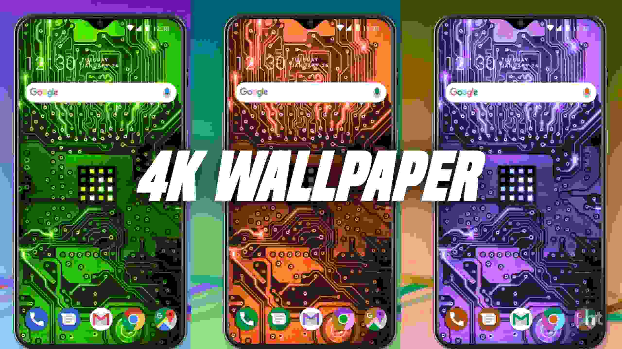 Set the 4K Live Wallpapers on your phone using live wallpapers app