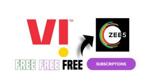 Get Zee5 subscription via VI