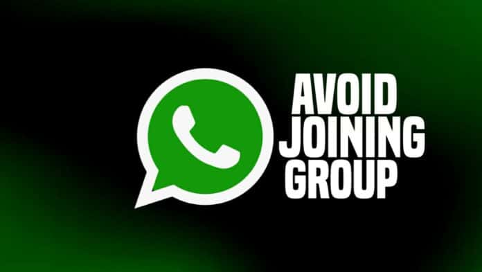 Avoid Joining to WhatsApp Group
