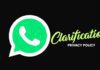 WhatsApp provide Clarification