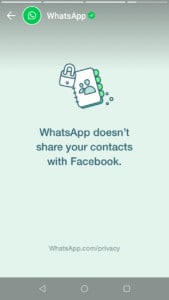 WhatsApp set status to clarify
