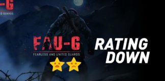 FAU-G game rating falling down