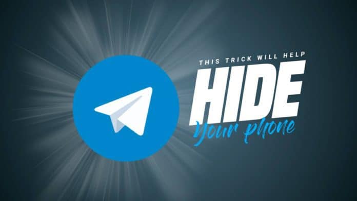 Hide phone number on Telegram
