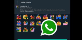 WhatsApp new Love & Pride Sticker