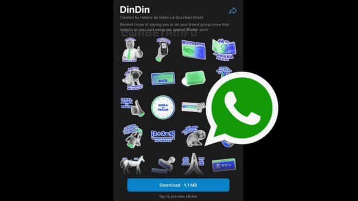 WhatsApp new Sticker Pack DinDin