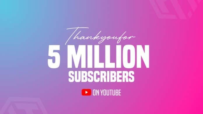 Hoga Toga complete 5 Million Subscribers