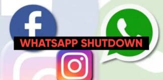 WhatsApp Instagram and Facebook down