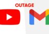 YouTube Google and Gmail major outage