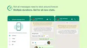 WhatsApp new Default Disappearing Messages