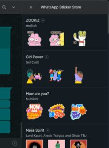WhatsApp rolling out new Sticker Store