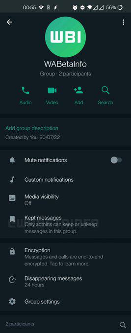 WhatsApp new Keeps Disappearing Messages, Image Credit: WABetaInfo