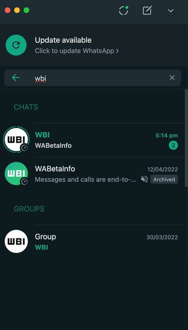WhatsApp new Status within the chat list, Image Credit: WABetaInfo