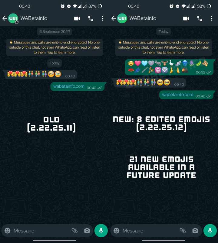 WhatsApp working on 21 new emojis, Image Credit: WABetaInfo