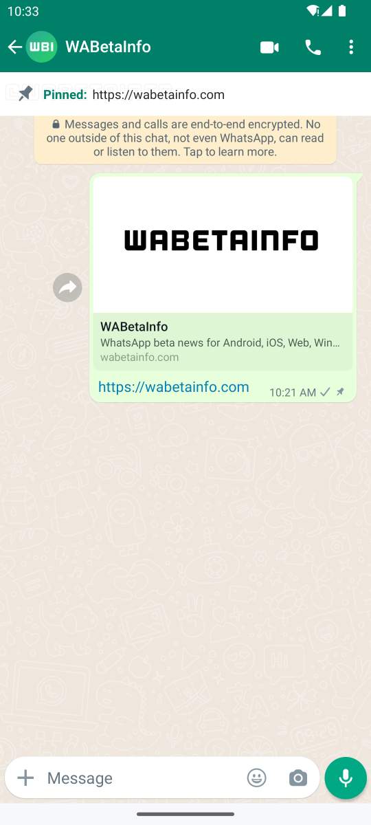WhatsApp new pinned messages, Image Credit: WABetaInfo