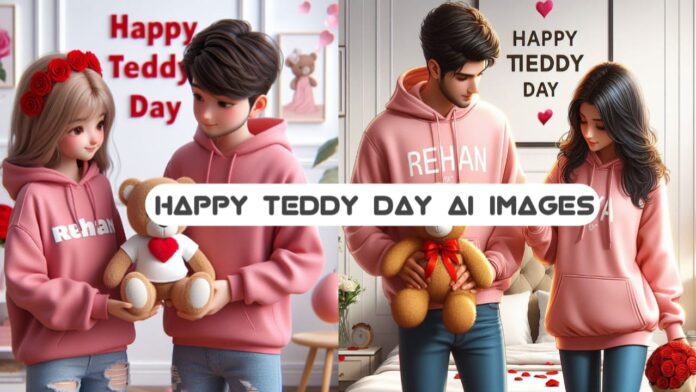 Happy Teddy Day AI Photo