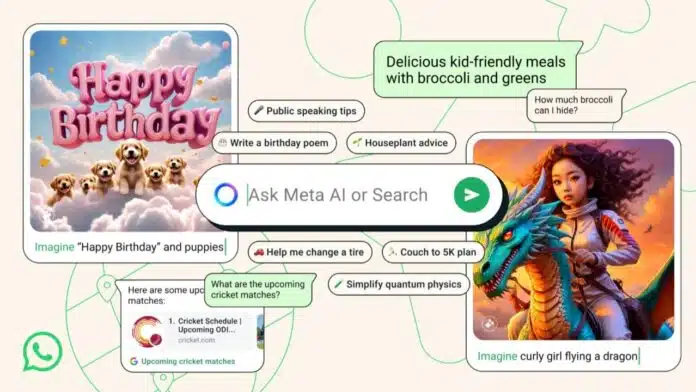 WhatsApp new real-time Voice Chat with Meta AI