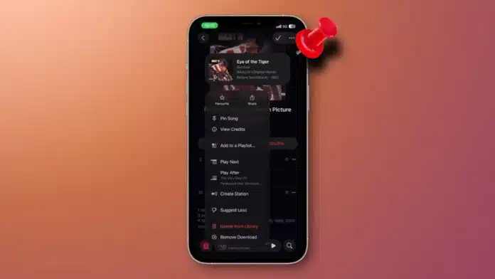 How to use music pins in iOS 26