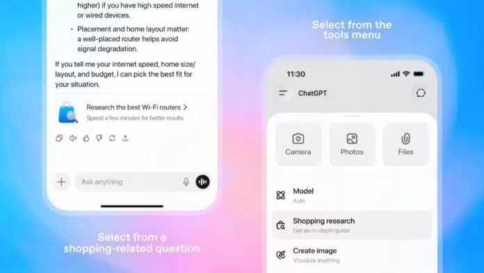 OpenAI Shopping Research in ChatGPT